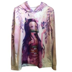 Demon slayer Nezuko Kamado anime hoodie size M NWOT!!